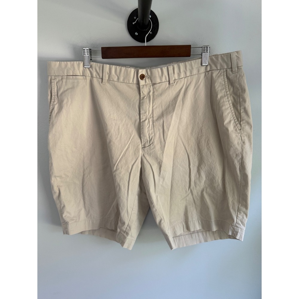 Polo Golf‎ Ralph Lauren Mens 40 Chino Shorts Tan Khaki Cotton Stretch Flat Front